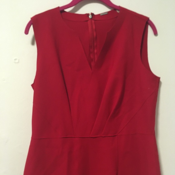 Elie Tahari Red Vernon Sheath Crossover Dress 10 - Picture 3 of 5